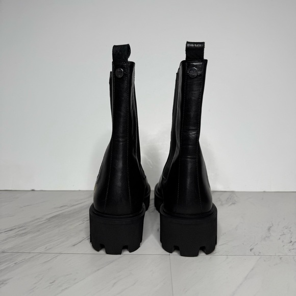 Cavalli Class Black Chelsea Lug Sole Platform Boot 37 - Picture 3 of 16